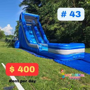 Marble Blue Water Slide (longer)